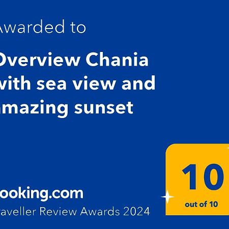 Overview Chania With Sea View And Amazing Sunset المظهر الخارجي الصورة