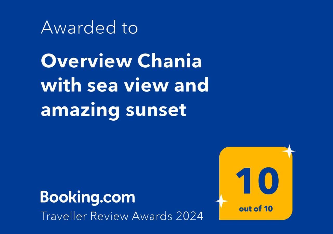 Overview Chania With Sea View And Amazing Sunset المظهر الخارجي الصورة